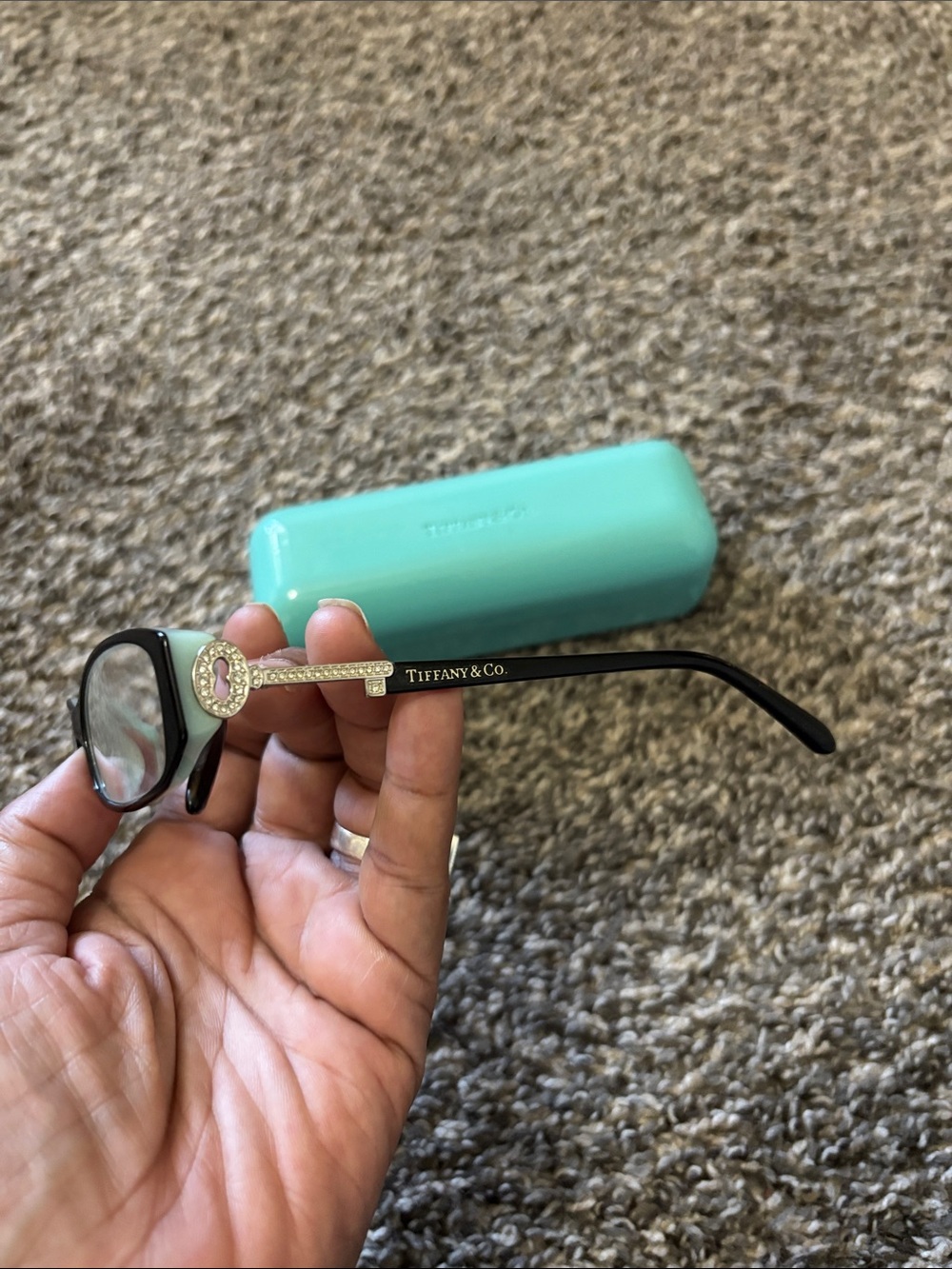 Tiffany and Co prescription eyeglasses scratched sides and lens LOTS OF USE LEFT